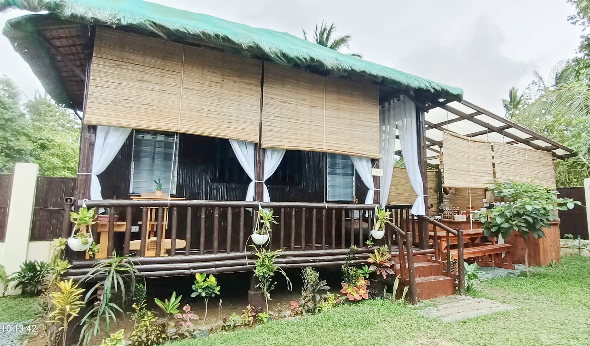 big kubo with outdoor kitchen